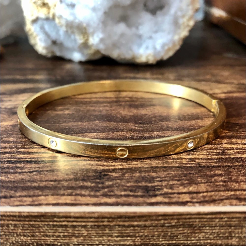 Diamond Nail Bracelet